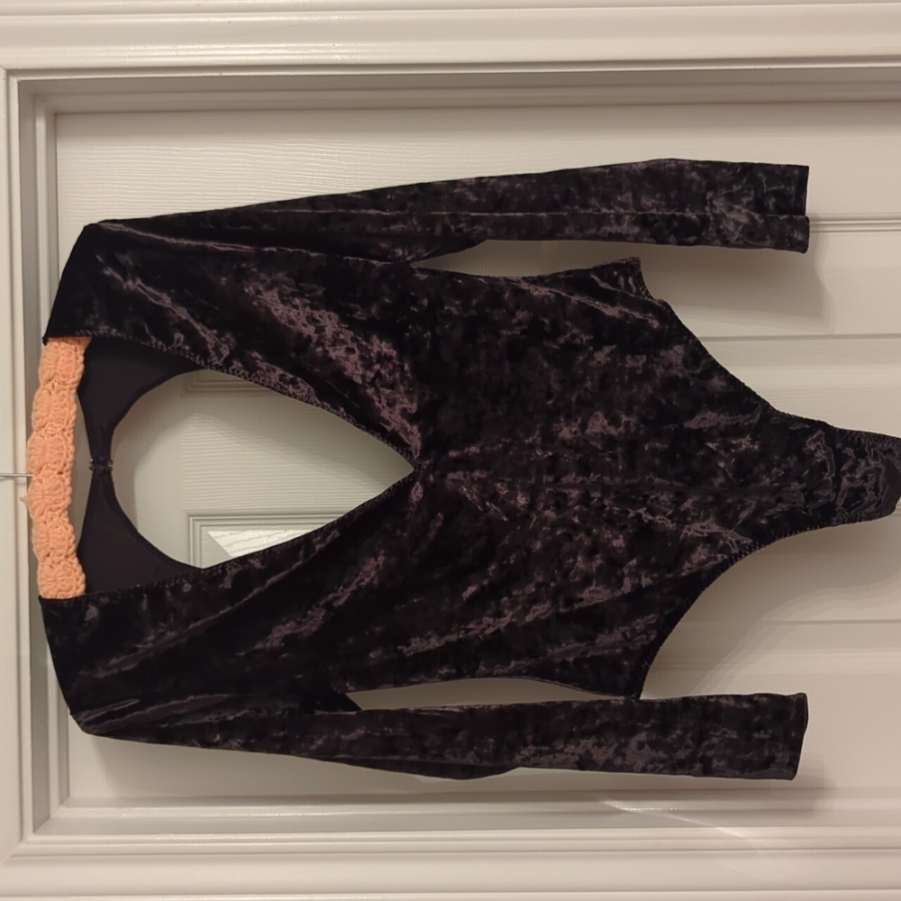 Victoria Secret Green Velvet Bodysuit
